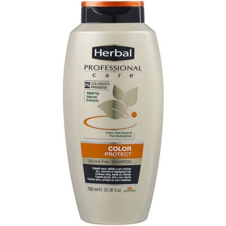 Herbal шампунь Professional Care Color and Protect Защита для сухих и окрашенных волос, 750 мл