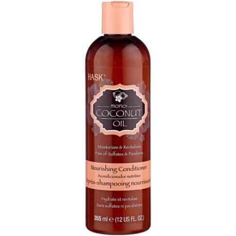 Hask кондиционер для волос Monoi Coconut Oil Nourishing питательный с кокосовым маслом, 355 мл