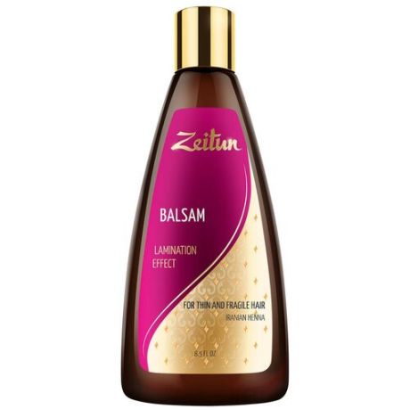 Zeitun бальзам Lamination Effect для тонких и хрупких волос с иранской хной, 250 мл