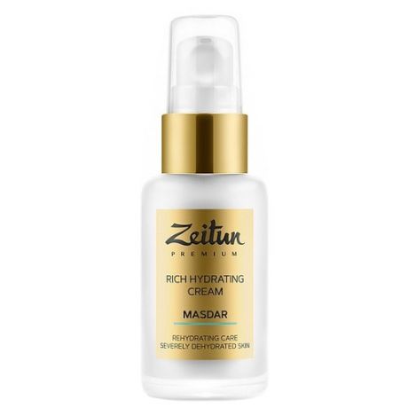 Zeitun Premium MASDAR Rich Hydrating Cream Насыщенный увлажняющий крем для сильно обезвоженной кожи лица с гиалуроновой кислотой, 50 мл