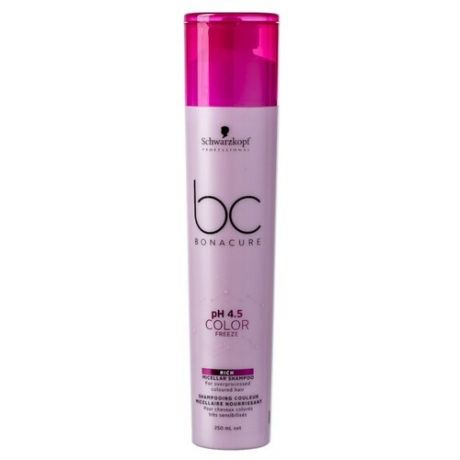 BC Bonacure шампунь мицеллярный pH 4.5 Color Freeze Rich Micellar для окрашенных волос, 250 мл