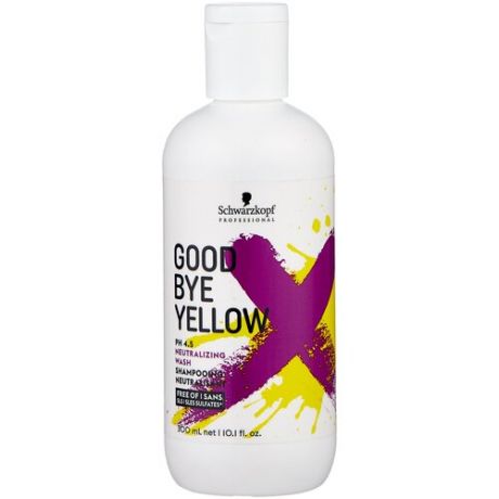Schwarzkopf Professional шампунь Goodbye Yellow Neutralizing Wash, 1000 мл