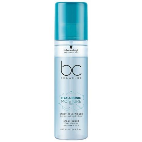 BC Bonacure Hyaluronic Moisture Kick Спрей-кондиционер для волос увлажняющий, 200 мл