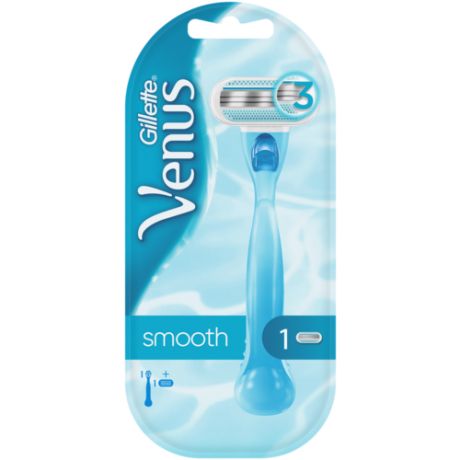 Venus Smooth Бритвенный станок, с 2 сменными лезвиями в комплекте