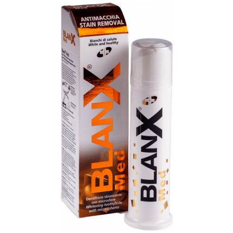 Зубная паста BlanX Intensive Stain Removal с дозатором, интенсивное удаление пятен, 75 мл