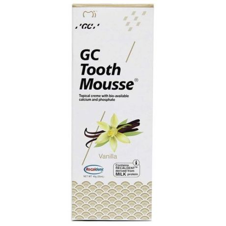 Зубной гель GC Corporation Tooth mousse, ваниль, 35 мл, 40 г