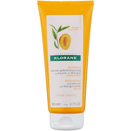 Klorane бальзам-кондиционер с маслом манго для сухих волос, 200 мл