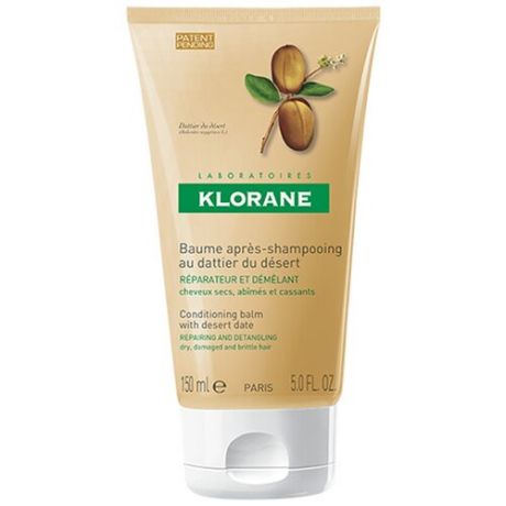 Klorane бальзам-ополаскиватель Питательный с маслом финика пустынного для сухих, ломких и поврежденных волос, 200 мл