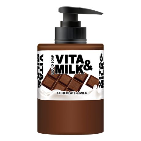 Vita & Milk Мыло жидкое шоколад и молоко, 300 мл