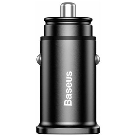 Автомобильное зарядное устройство Baseus Dual QC3.0 30W Max Car Charger, черный
