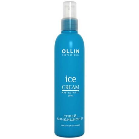 OLLIN Professional несмываемый спрей-кондиционер для волос Ice cream Antistatic Effect, 250 мл