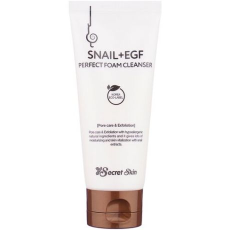 Secret Skin пенка для умывания Snail + Egf Perfect Foam Cleanser, 100 мл