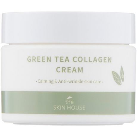 The Skin House Green Tea Collagen Cream успокаивающий от морщин, 50 мл