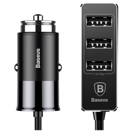 Автомобильное зарядное устройство Baseus Enjoy Together 4 USB CCTON, черный