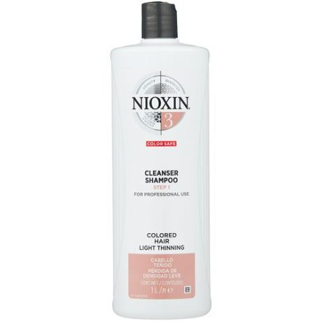 Nioxin шампунь System 3 Cleanser Step 1, 300 мл
