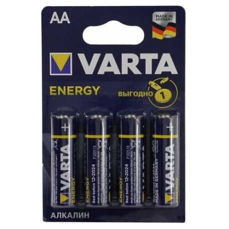 Батарейка VARTA ENERGY AA, 4 шт.