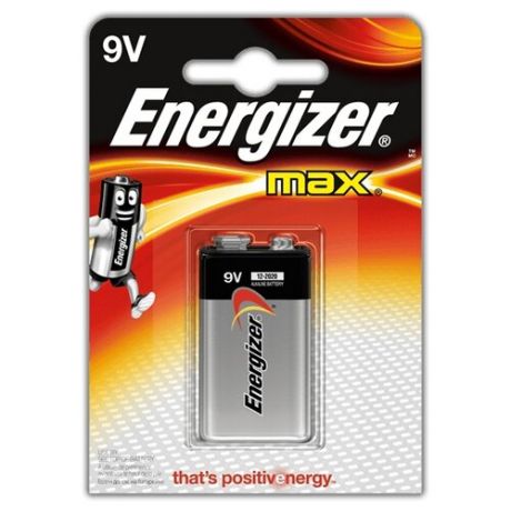 Батарейка Energizer Max 9V/Крона, 1 шт.