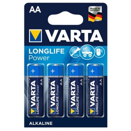 Батарейка VARTA LONGLIFE Power AA, 4 шт.