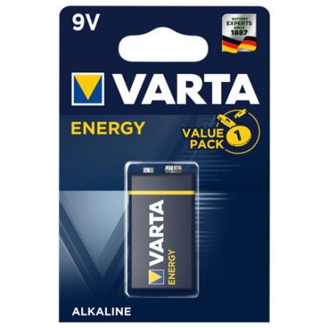 Батарейка VARTA ENERGY 9V Крона, 1 шт.