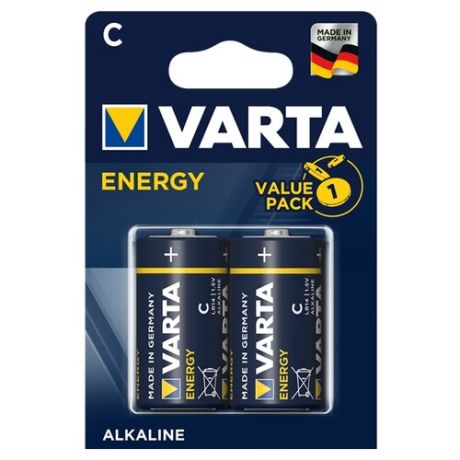 Батарейка VARTA ENERGY C/LR14, 2 шт.