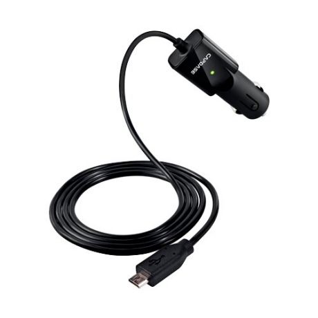 Автомобильное зарядное устройство Capdase Atom Plus + micro USB, черный
