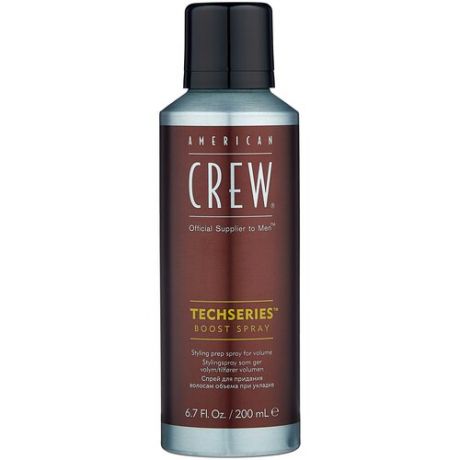 American Crew Спрей для объема волос TechSeries Boost Spray, средняя фиксация, 200 мл