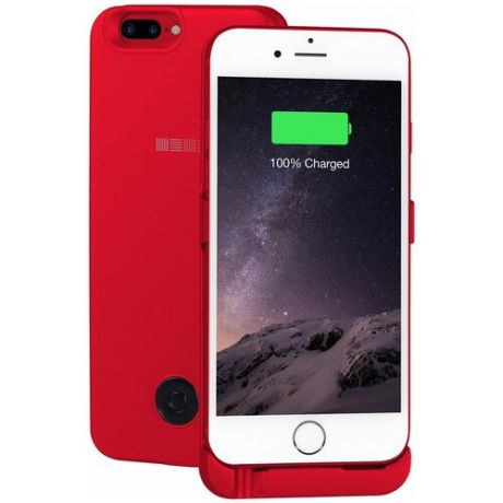 Чехол-аккумулятор INTERSTEP Metal battery case для iPhone 6 Plus/7 Plus red