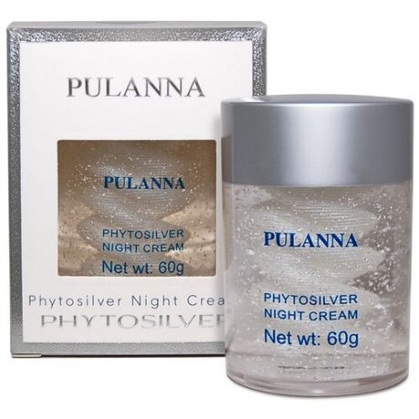 PULANNA Phytosilver Night Cream Ночной крем для лица и шеи с серебром, 60 г