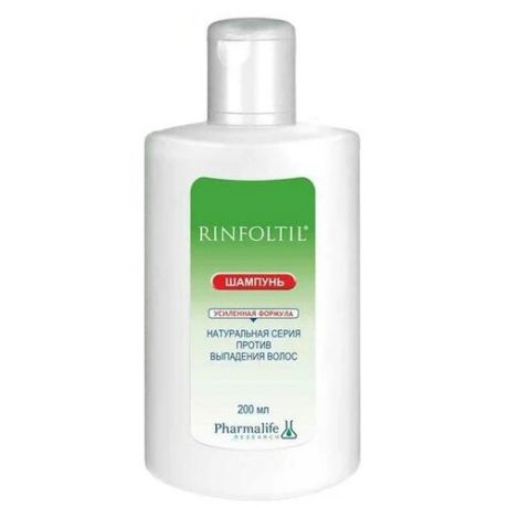 Rinfoltil шампунь Green series Активация естественного роста Усиленная формула против выпадения волос, 200 мл