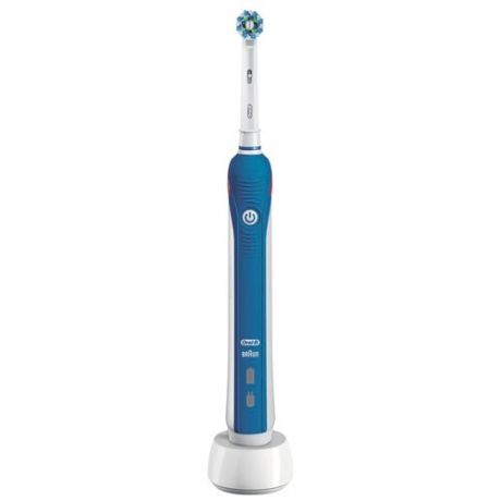 Электрическая зубная щетка Oral-B PRO 2 2000 Cross Action, белый/синий