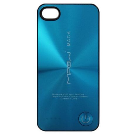 Чехол-аккумулятор MIPOW MACA Color Power Case SP103A для Apple iPhone 4/iPhone 4S blue