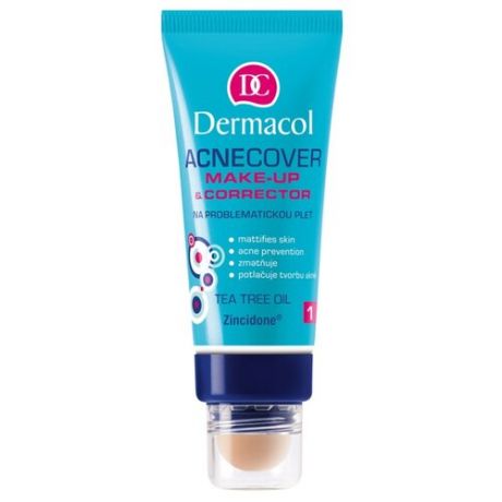 Dermacol Тональный крем Acnecover Make-Up With Corrector, 30 мл, оттенок: тон №2