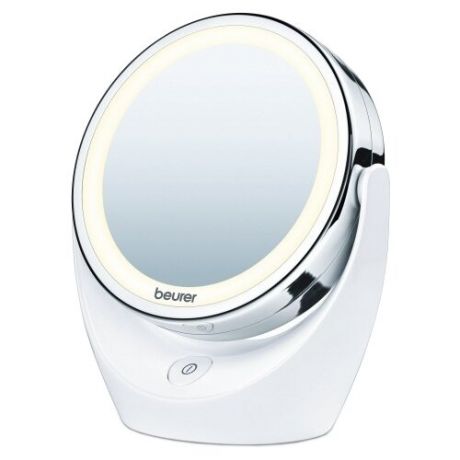 Зеркало косметическое настольное Beurer BS49 с подсветкой хром/белый