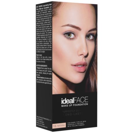 Ingrid Cosmetics Тональный крем Ideal Face, оттенок: 12 natural beige