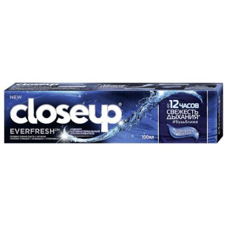 Зубная паста CloseUp Everfresh взрывной ментол, 100 мл