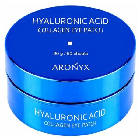 Aronyx Патчи для глаз гидрогелевые с коллагеном и гиалуроновой кислотой Hyaluronic Acid Collagen Eye Patch, 60 шт.