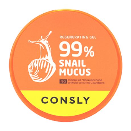 Consly Гель для тела Snail Mucus Regenerating Gel восстанавливающий с муцином улитки, 300 мл
