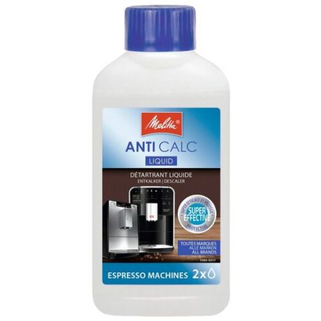 Средство Melitta Anti Calc Liquid, 250 мл, белый/синий