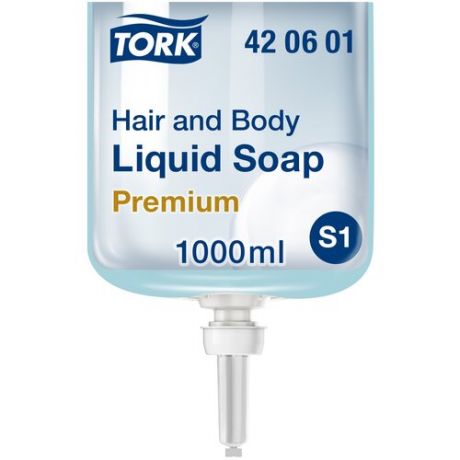 TORK Мыло жидкое Premium S1 для тела и волос, 1 л