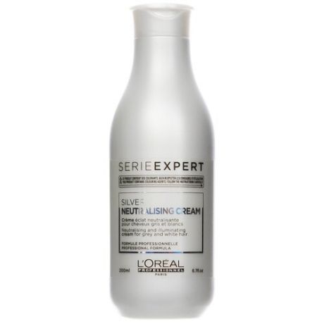 L'Oreal Professionnel кондиционер-крем Serie Expert Silver Neutralising Cream для осветленных и седых волос, 200 мл