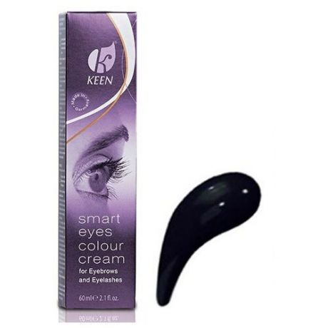 KEEN Краска для бровей и ресниц Smart Eyes Colour Cream, 60 мл, черный