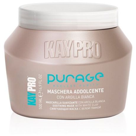 KayPro Purage Ageless Purity Смягчающая маска для волос с белой глиной, 500 мл
