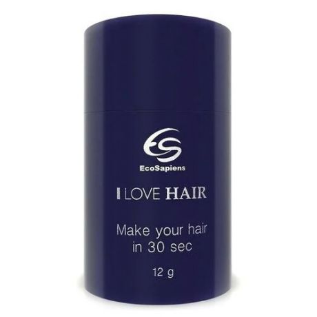 Загуститель волос EcoSapiens I Love Hair, оттенок коричневый, 12 г
