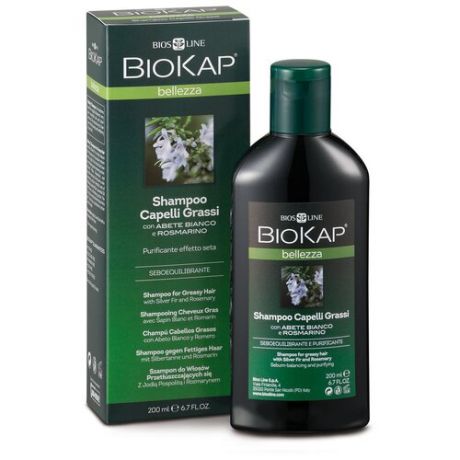 BioKap шампунь Capelli Grassi для жирных волос, 200 мл