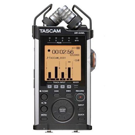 Портативный рекордер Tascam DR-44WL черный/серебристый