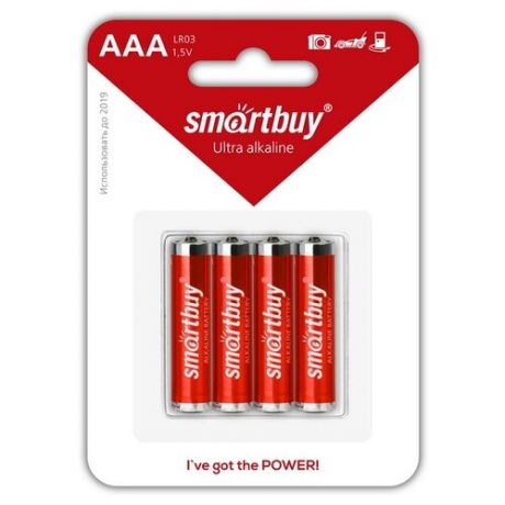 Батарейка SmartBuy AAA LR03 Ultra Alkaline, 10 шт.