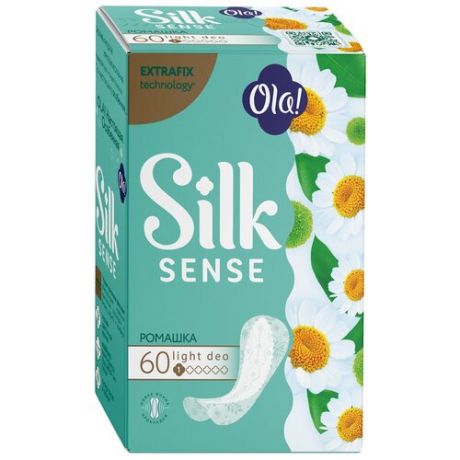 Ola! прокладки ежедневные Silk Sense Light Deo Ромашка, 1 капля, 60 шт.