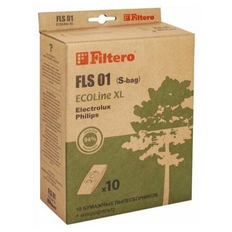 Filtero Мешки-пылесборники Filtero FLS 01 (S-bag) ECOLine бежевый 10 шт.