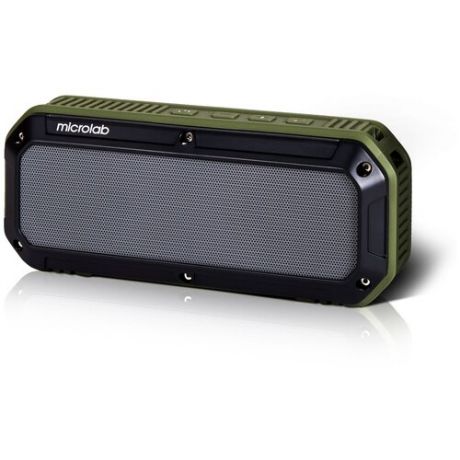 Портативная акустика Microlab D861BT, 6 Вт, black/green
