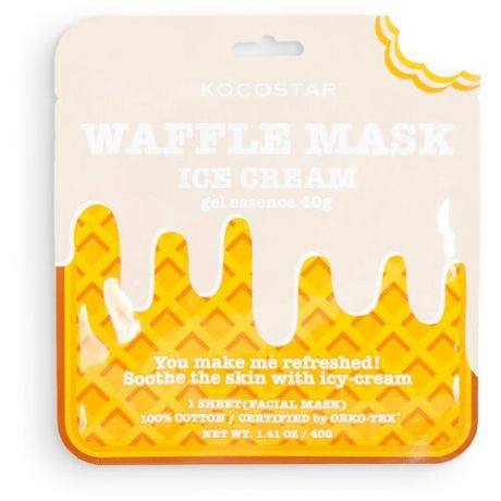 Kocostar Маска Waffle Ice Cream освежающая и смягчающая, 40 г